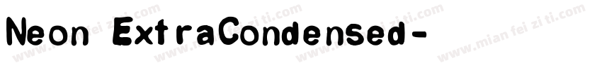 Neon ExtraCondensed字体转换
